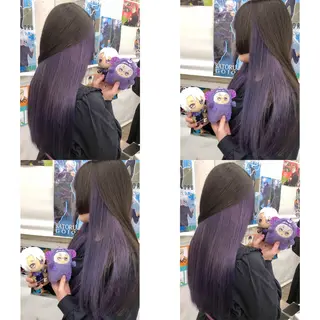 ロング カラー 推しカラー✨ オタク美容師ユウカのヘアスタイル