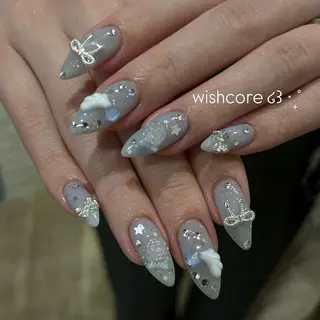 ネイル ワンホン/キラキラ ネイル💎yukaのネイルデザイン