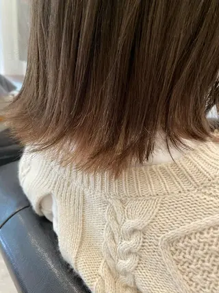 ミディアム カラー Rely 美空のヘアスタイル