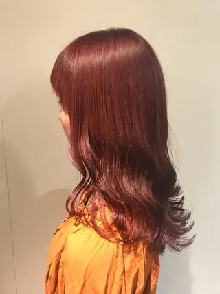 セミロング カラー knock【ノック】所属・烏丸韓国ヘア🇰🇷 ayaka🎀のヘアスタイル