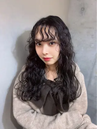 パーマ Blue 髪質改善 💎松藤 莉奈のヘアスタイル