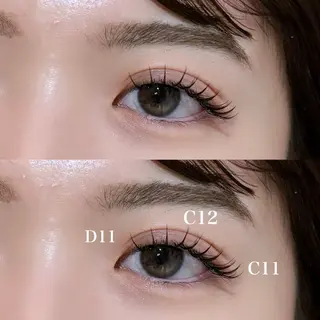 マツエク・マツパ レイヤー/顔周り/透 明感カラー/うる艶のヘアスタイル