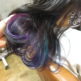 セミロング カラー パーマ ヘアアレンジ メンズ キッズ ネイル マツエク・マツパ サロンドミルク 原宿のヘアスタイル