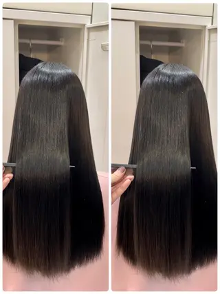 ロング メンズバレイヤージュ 斉藤春のヘアスタイル