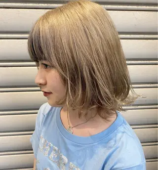 ミディアム カラー 🧡色落ちまで2度綺 麗なカラー🧡ヨシキのヘアスタイル