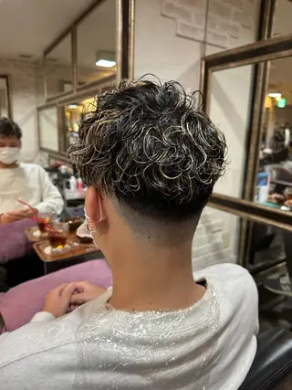 カラー パーマ メンズ La Bless 天王寺Smart Salon所属・LaBless平瀬 拓海のヘアスタイル