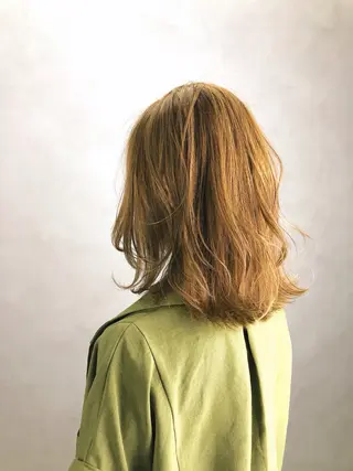 ミディアム カラー 田村講幸 ALBUMアカデミーのヘアスタイル