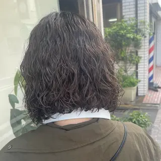 ミディアム カラー パーマ 悩みを解決💫似合せ RENのヘアスタイル