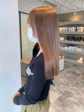 セミロング カラー 韓国ヘア特化 💟 ララア 💟のヘアスタイル