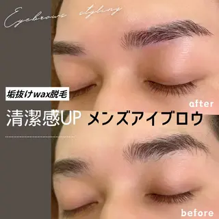 メンズ アイブロウ Bunny eyes NEWOTANI博多のマツエク・マツパデザイン
