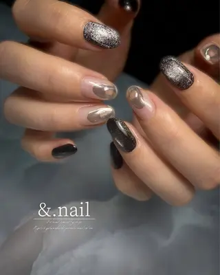 ネイル &.nail/ ニュアンス/持込み可のネイルデザイン
