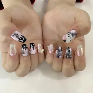 ネイル 💎🐰 saki. m 🐰💎のネイルデザイン