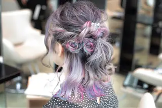 ミディアム カラー ヘアアレンジ Re:ta Hair 飯田淳平のヘアスタイル