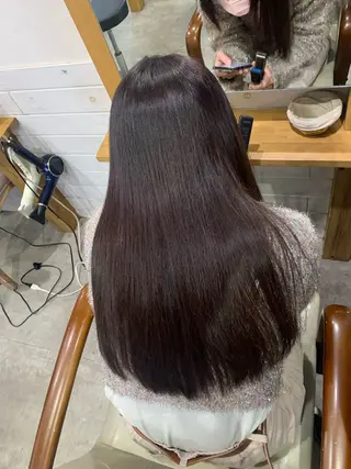 ロング 松岡 恭弘のヘアスタイル