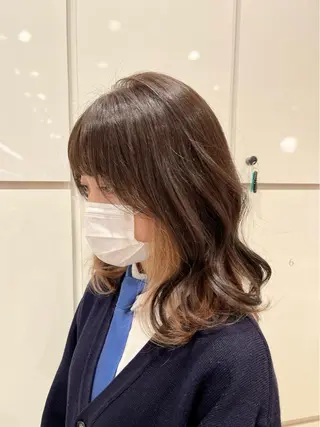 ミディアム カラー ヘアアレンジ マツエク・マツパ 椿森 美瑠紅の眉毛・アイブロウイメージ