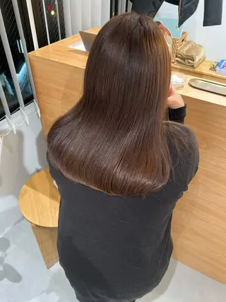 ミディアム カラー 🫧艶髪/透明感色 🫧河原町💛MOEのヘアスタイル