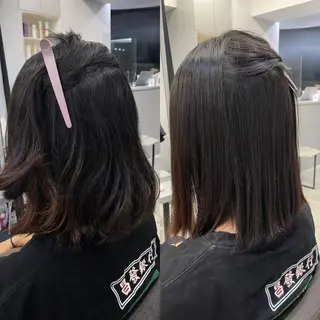 ミディアム 絶対綺麗な暖色カラー 🎯あります✨増渕✨のヘアスタイル