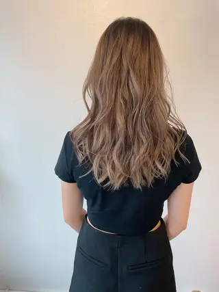 ロング カラー h a k u 大倉 卓人のヘアスタイル