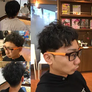 パーマ メンズ 岩本 ヨシハルのヘアスタイル