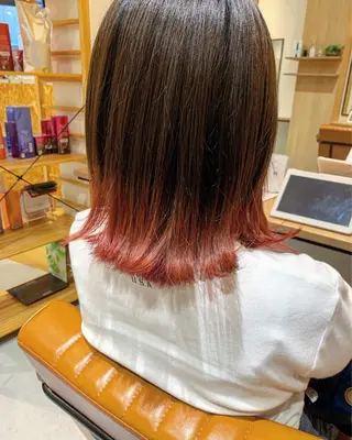 ミディアム カラー 森田 尚貴のヘアスタイル