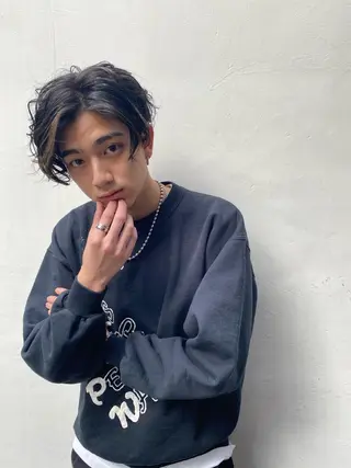 パーマ メンズ ✨透明感カラー✨ 🦖佐々木未来🦕のヘアスタイル