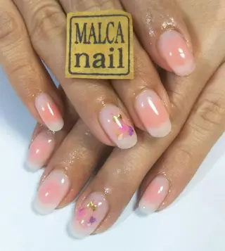 セミロング ヘアアレンジ パーマ ネイル キッズ マツエク・マツパ MALCAnail(マルカネイル)所属・荒木 莉奈のネイルデザイン