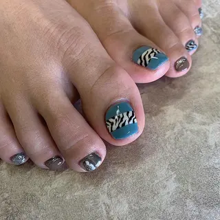 ネイル 【やり放題専門店】 スカルプ&長さ出しのネイルデザイン