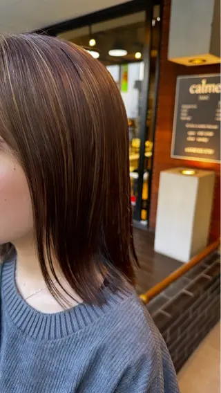 ミディアム カラー 鈴木 りんのヘアスタイル