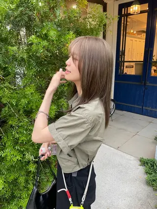 ロング カラー 増田 ルナのヘアスタイル