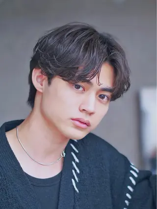 ショート パーマ メンズ k.e.y銀座店所属・安藤幹人 メンズカット/パーマのヘアスタイル