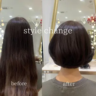 ショート Ash 銀座店所属・骨格補正カット /マンツーマン/のヘアスタイル