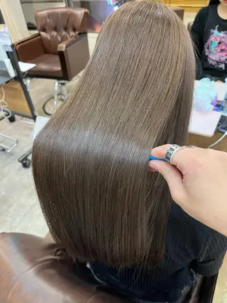ロング カラー 🟢NEGi🟣 🫧髪質改善のヘアスタイル