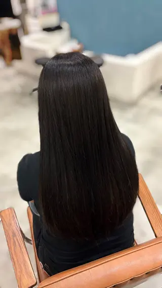 ロング チョコカラー🤎 韓国風/MIHOのヘアスタイル