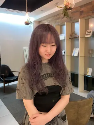 ロング カラー 髪質改善/ストレート パーマ長久手/ひかるのヘアスタイル