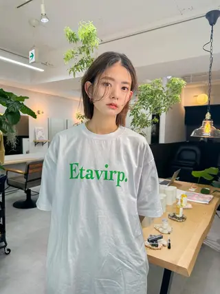 ショート カラー レイヤーパーマ＊ 顔まわり似合わせのヘアスタイル