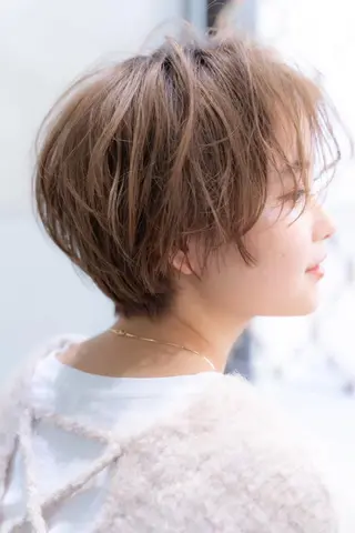 ショート サイエンスアクア/艶 髪/レイヤー/清水のヘアスタイル