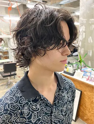 パーマ メンズ 藤野 けいごのヘアスタイル