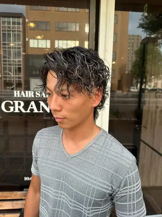 ショート カラー パーマ メンズ ハヤシカズキ/カラー ✂/メンズパーマのヘアスタイル