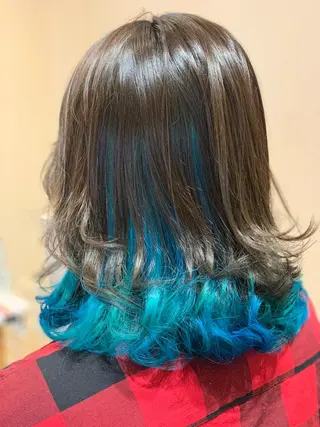 ロング カラー 関口 友行のヘアスタイル