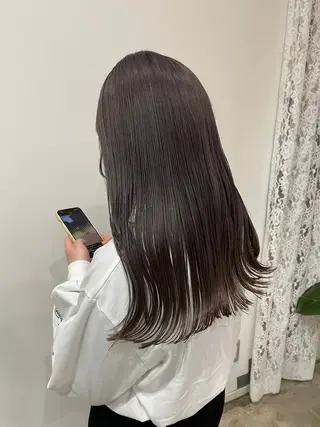 ロング カラー 藤村 翔充のヘアスタイル