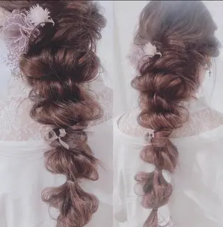 ヘアアレンジ 原 麻耶のヘアスタイル
