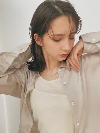 セミロング カラー パーマ ヘアアレンジ メンズ キッズ ネイル マツエク・マツパ モリモト サナのヘアスタイル