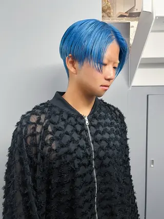 ショート カラー メンズ ハイトーン/デザイン /ひさやのヘアスタイル