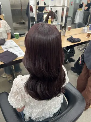 ロング miku/ラベンダー 透明感カラー🪻❤︎のヘアスタイル