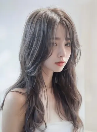 ロング ✂️ブリーチ／メンズ /レイヤー/ツチワタのヘアスタイル