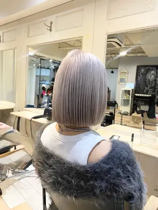 セミロング カラー メンズカット/パーマ 艶カラーTAIGA︎のヘアスタイル