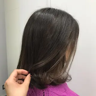 ミディアム カラー momo所属・メンズヘアメイク 🩵Mayuki🩵のヘアスタイル