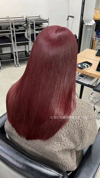 セミロング 暖色カラー/レイヤー カット☁️MEI☁️のヘアスタイル