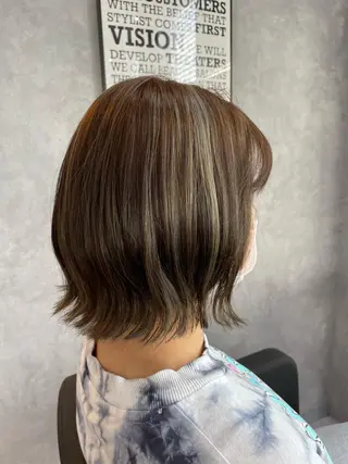ショート カラー ヘアアレンジ 前田 桃花のヘアスタイル