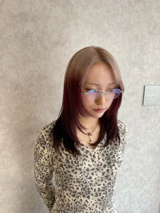 セミロング カラー ブリーチ特化｜メンズ 支持率◎ Takuのヘアスタイル